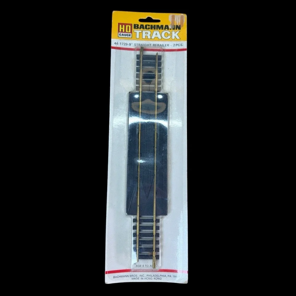 Bachman Train Track 44-1729-9 Straight Railer- 2 Pcs‎ HO Gauge Model Train Part